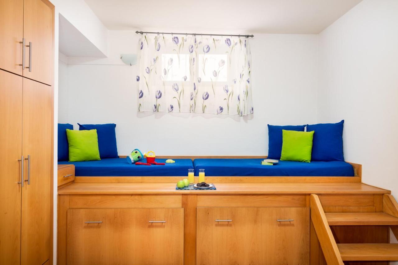 Beachfront Villa Turquoise With Private Pool, Bbq And Ping Pong Table 干尼亞 外观 照片